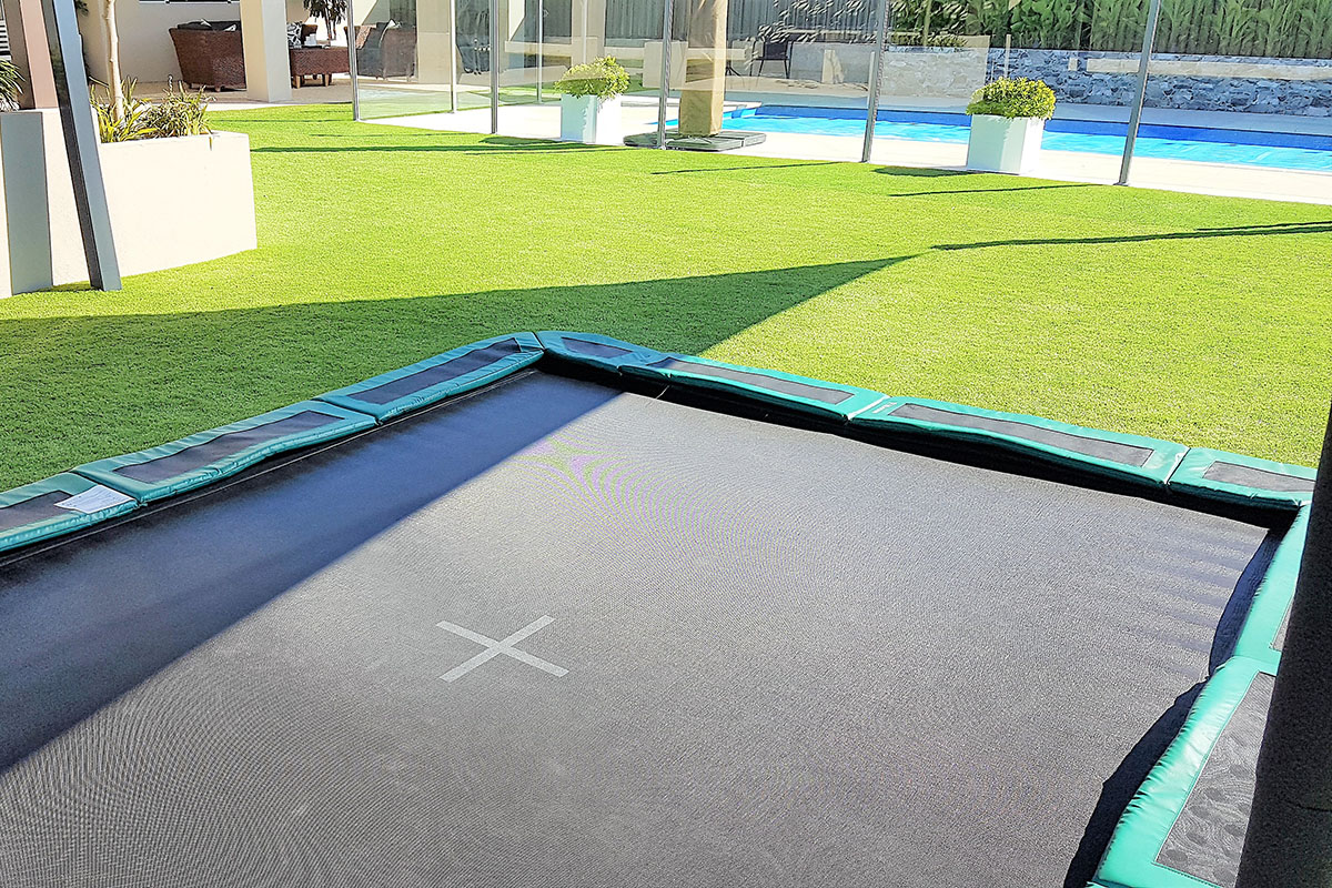 Gallery of Inground Trampolines Oz Trampolines